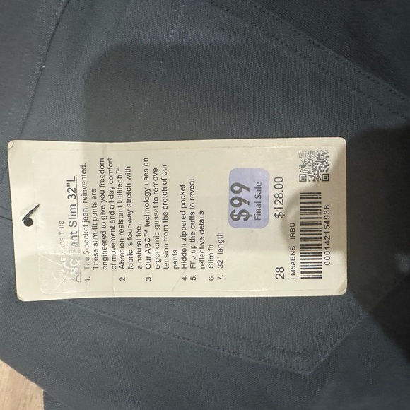 Lululemon Men’s Navy Pants - Picture 3 of 5